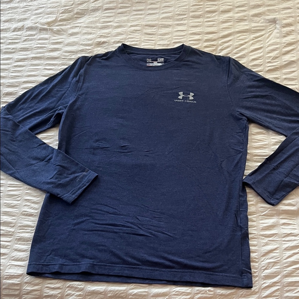 Under Armour Men's Long Sleeve Crew Shirt - Dark Blue
